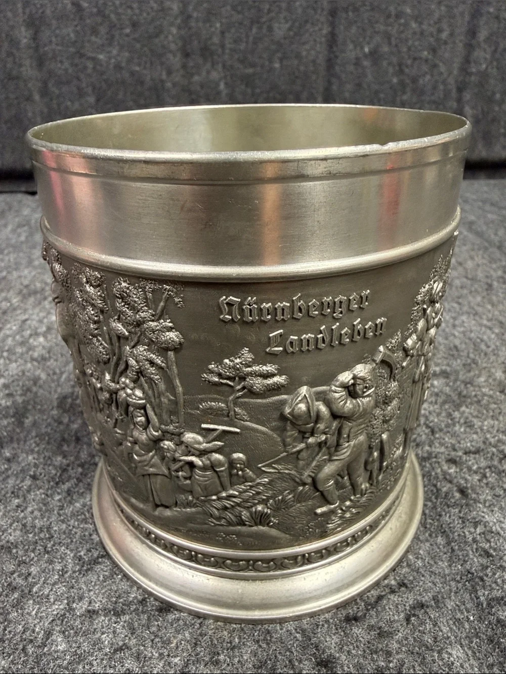 Pewter-Style Decorative Planter in Silver
